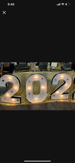Lighted Numbers 