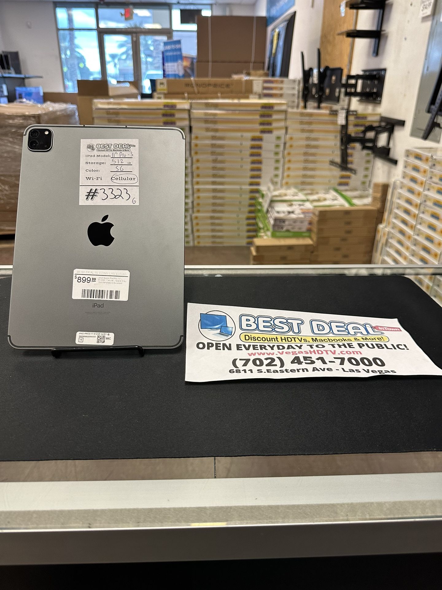 Apple iPad Pro 11” 3rd Gen 512GB Cellular Space Gray