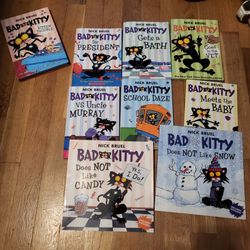 9 Kids Bad Kitty books
