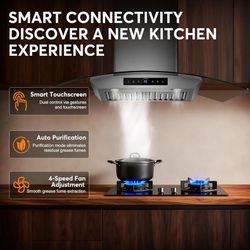 K545 $200 36 Inch Wall Mount Range Hood 1200 CFM