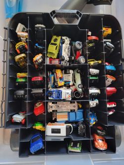 Hot Wheel collection and storage box and track