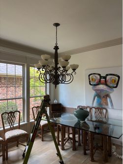 Chandelier used but works great.