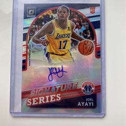 Joel Ayayi Rookie Card Signature 