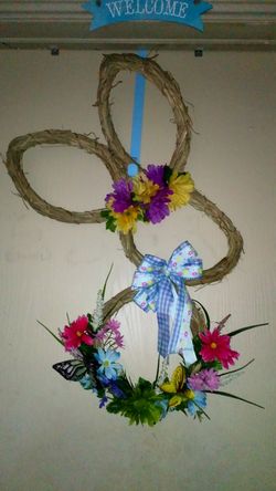 Bunny shaped wreath