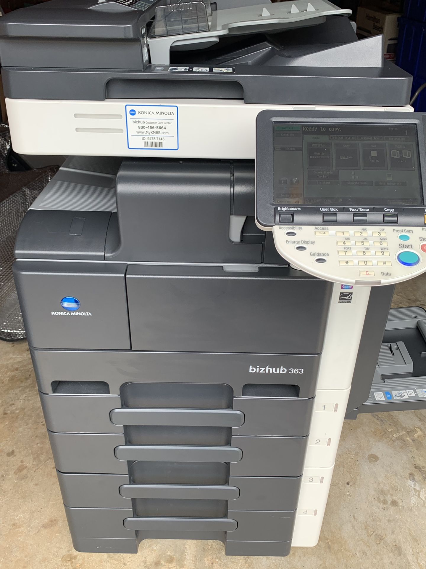 Konica Minolta bizhub 363. LASER Print, Copy, Scan at 36PPM B&W TEST B4 U BUY!! Shipping Available!