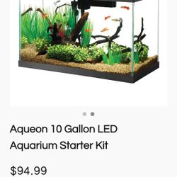Aqueon 10 Gallon LED Aquarium Starter Kit