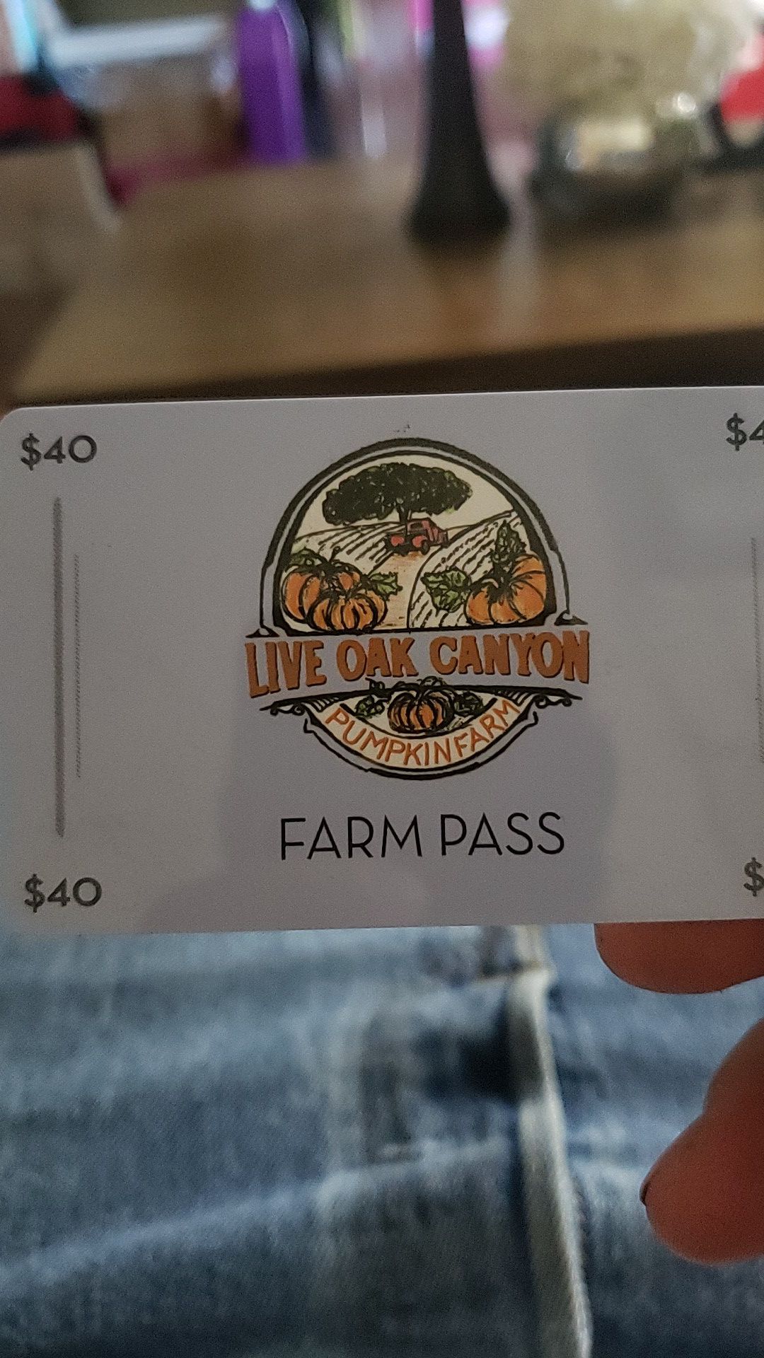 Pumpkin patch tickets