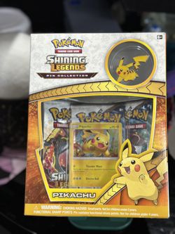 Shining Legends Pikachu Pin Collection Pokemon TCG 2017 Factory Sealed
