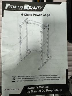 Fitness Reality Power Cage With Lat Pull Down Attachment