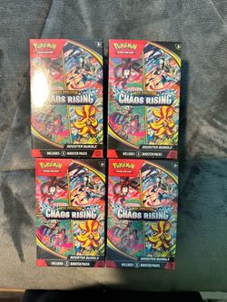 Pokémon Chaos Rising Booster Bundle Set of 4