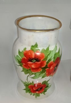 Bavarian PPAA stamped porcelain vase hand painted. Collectors item.  Approx 1920s