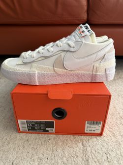 nike blazer low sacai white size 9.5 new