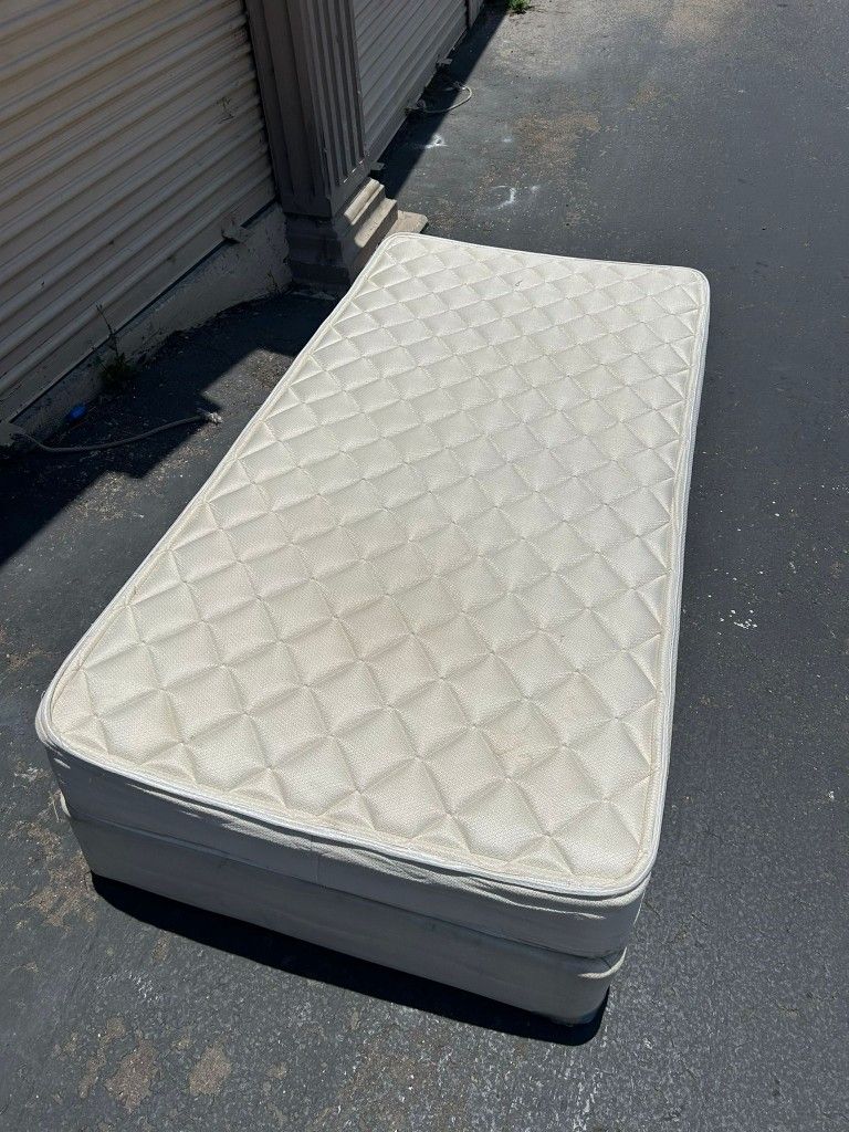 Twin Size Mattress , Metal Frames And Box Springs.