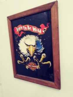 Harley Davidson Born To Be Wild Mirror Picture