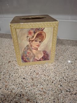 Victorian Tissue Box Cover - Artist Strevens $9 OBO