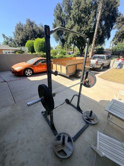 Weight rack W/ Olympic Bar