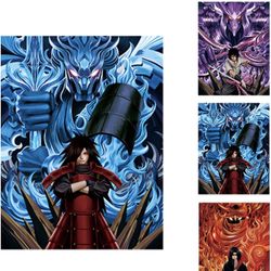 3D Motion Anime Poster 12"×16" Japanese Anime Holographic Posters For Room