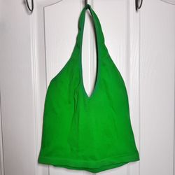 Green Halter Top