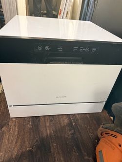 BlitzHome Countertop Dishwasher White