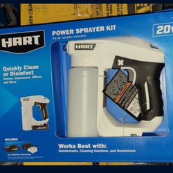 New HART 20-Volt Cordless Power Sprayer DESINFECT QUICKLY (1) 20-Volt 1.5Ah Lithium-ion Battery  (Unopened)