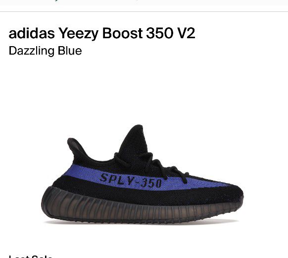 adidas Yeezy Boost 350 V2
Dazzling Blue
Size 6