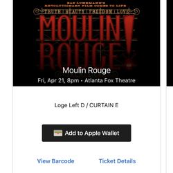 Moulin Rouge At the Fox