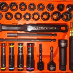 Klein Tools Complete KNECT Pass Through Impact Socket Set