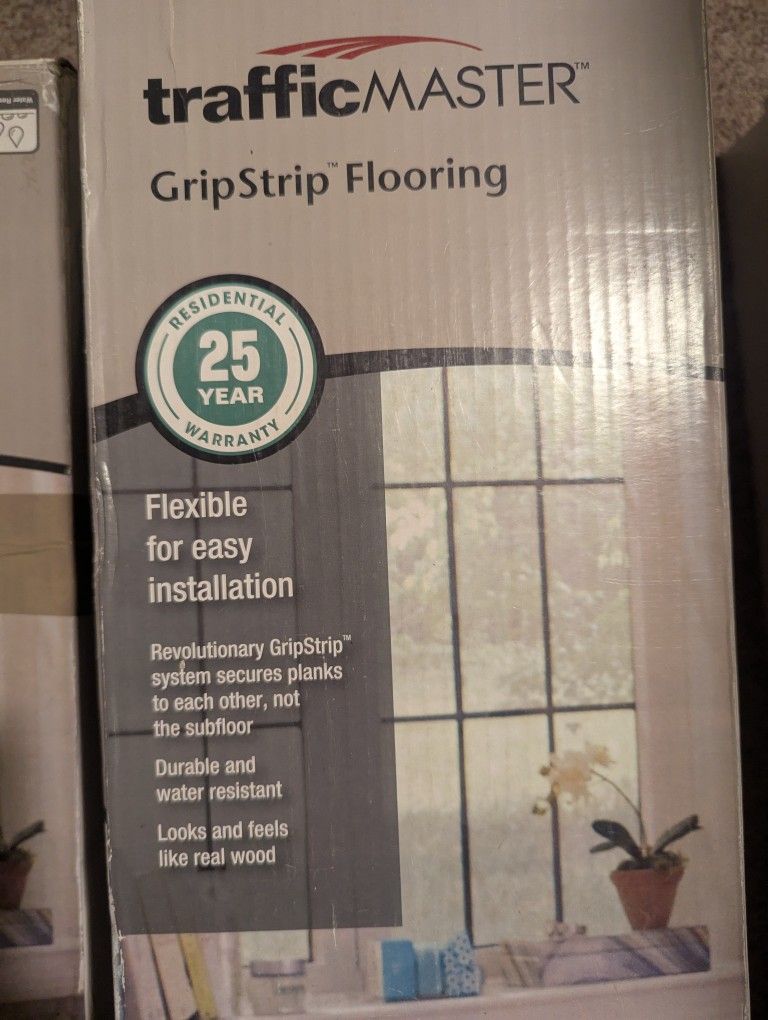 Grip Strip Water Resistant Luxury Vinyl Planks 168sqft $225