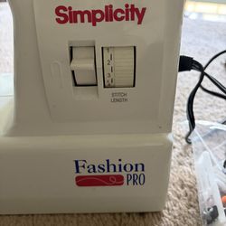 Simplicity fashion pro sewing machine