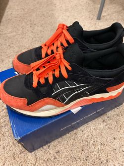 ASICS Gel-Lyte V Black Orange Sneakers Size 10 Men