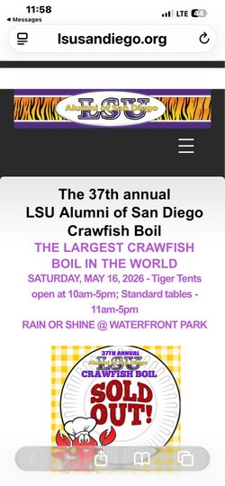 LSU Crawfish Festival San Diego