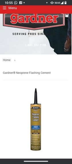 Gardner Roofing Neoprene Flashing Cement