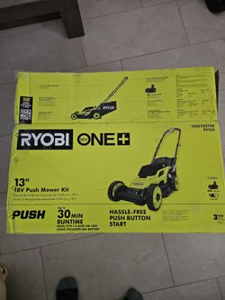 Ryobi 18V ONE+ 13" Push Mower Kit P1180