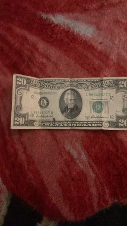 1950s $20 federal reserve note