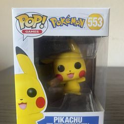 VAULTED Pikachu Waving Funko Pop #553 Games Nintendo Video Pokemon Vinyl Figure