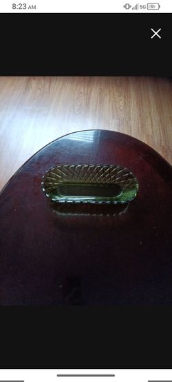 Vintage Indiana Green Glass bowl