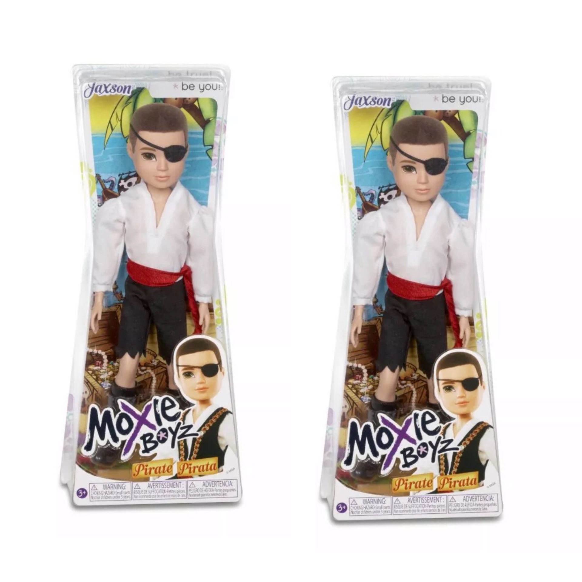 Set of 2 Jaxson Moxie Boyz Pirate Be True Be You Action Figure Doll