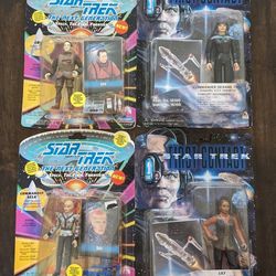 90's Star Trek The Next Generation Sealed Action Figures
