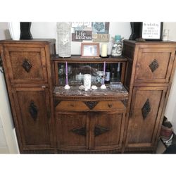 Added Photo: Selling Antique Hutch $850. Obo  awesome piece!