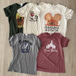 Lot of 5 Disney Theme Park Shirts Medium