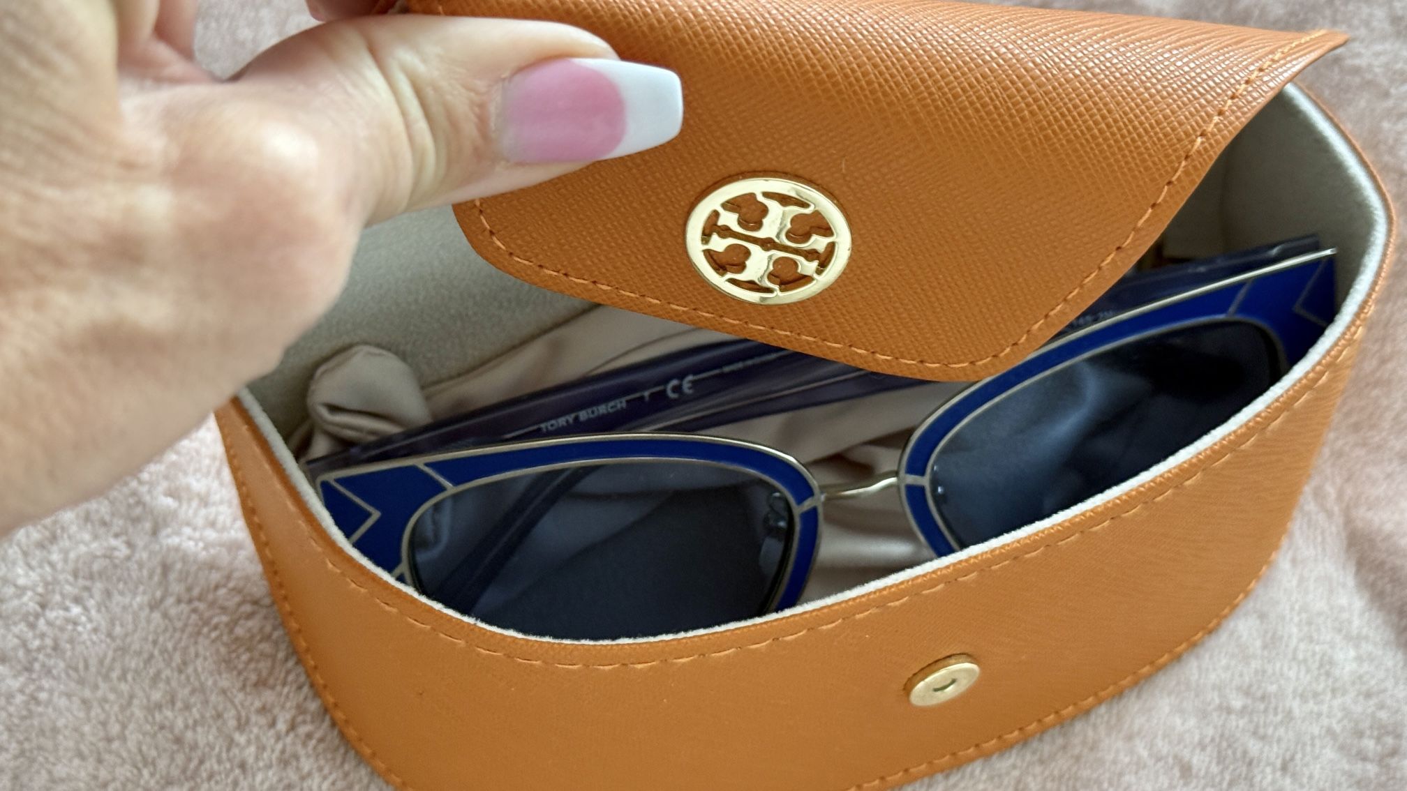 Tory Burch Blue Frame Sunglasses