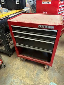 Craftsman 4 drawer tool chest, tool box on wheels