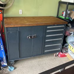 Tool Box With Folding Vise