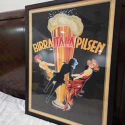 Birra Itala Pilsen Framed Poster Print 33x25