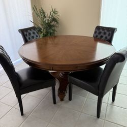 Hard Wood Round Dining Table