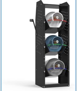 Refrigerant Tank Rack for Van, 3 Tier Cylinder Holder, 46 x 15 x 13 in