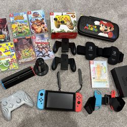 Nintendo Switch Bundle with 7 Games !! Excellent Condition + EXTRAS !!!
