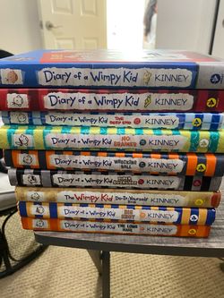 Diary of a Wimpy Kid Book Lot – 9 Books