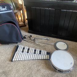 Percussion  2.5 Oct Bell set  13x3.5 Wood Shell Snare/Bell Stand