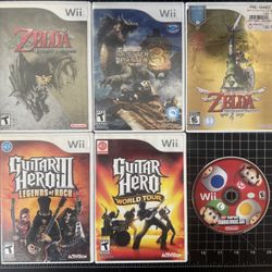 Wii Games+psyclone Guitar